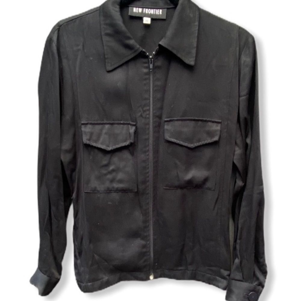 New Frontier Zip‎ Jacket Black